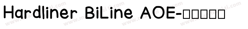 Hardliner BiLine AOE字体转换